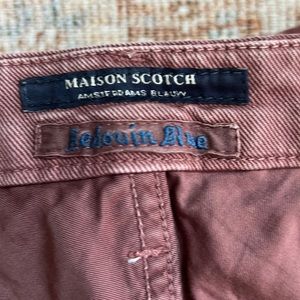 Maison Scotch & Soda mauve pink Bedouin Blue skinny moto 26 X 32 jeans